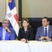 Presidente Colegio Médico Dominicano, Dr. Senen Caba, Raquel Peña, Vicepresidente d ela República, Dr. Daniel Rivera, Ministro de Salud Pública