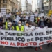 Imagen pensionistas españoles protestando