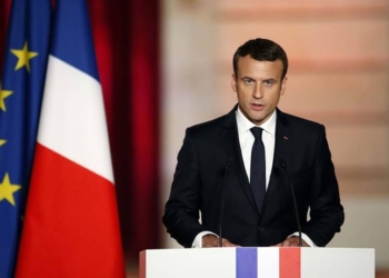 Foto de Emmanuel Macron presidente de Francia.