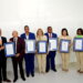 Fotografía de las Autoridades del IDOPPRIL muestran orgullosos los certificados de sus sistemas de gestión certificados ISO por AENOR (LaSeguridadSocial.Do)