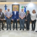 Fotografía de las Autoridades de SENASA y de COREPOL y la Policía Nacional, tras la firma del acuerdo. (LaSeguridadSocial.Do)