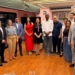 Participaantes del conversatorio realizado por AmigosQueSuman con Luc André, en Santo Domingo, República Dominicana. (LaSeguridadSocial.Do)