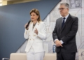 Fotografía de ña Vicepresidenta de la República, Raquel Peña, mientras dice unas palabras en el Foro Internacional sobre Salud Mental y Sistema Penitenciario (LaSeguridadSocial.Do)
