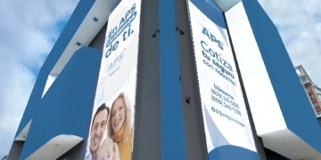 Fachada frontal sede Grupo APS. (LaSeguridadSocial.Do)