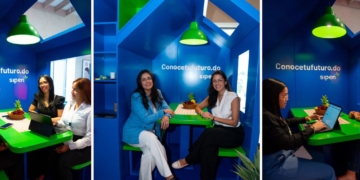 El stand «Casita del Futuro» de la SIPEN ofreció orientación personalizada sobre el Sistema Dominicano de Pensiones durante la feria Finanzas con Cucharitas 2026. | Fuente: SIPEN