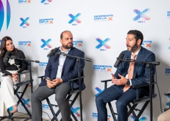 El superintendente de Pensiones, Francisco A. Torres, durante su participación en el programa Despierta con la X en la Expo de Valores 2026. | Foto: SIPEN