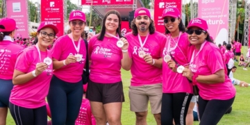 Colaboradores de la SIPEN participaron en la cuarta edición de «Juntos para Crecer 5K», jornada organizada por AFP Crecer y Seguros Crecer en el Jardín Botánico Nacional. (Fuente: